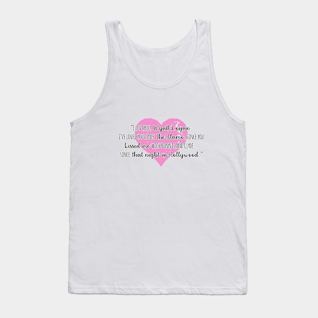 I Love You Wyatt Logan Tank Top by runningfox